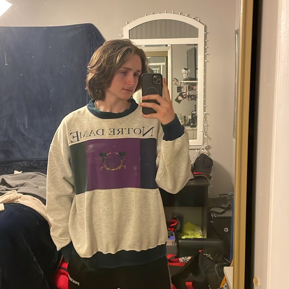 Vintage 90’s Notre Dame Oversized Crewneck